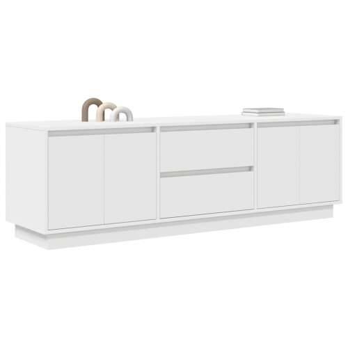 TV ormarić s LED svjetlima bijeli 160,5x41x50 cm - Bijela 1 160.5 cm Cijena
