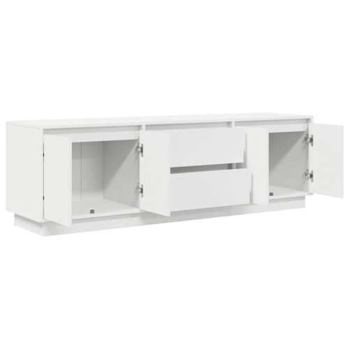TV ormarić s LED svjetlima bijeli 160,5x41x50 cm - Bijela 1 160.5 cm Cijena