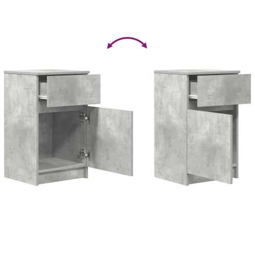 Noćni ormarić beton sivi 39x35x65 cm konstruirano drvo - Beton siva 1 Cijena