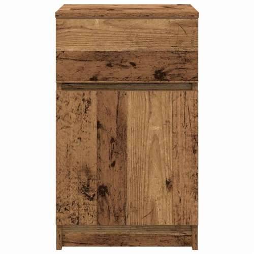 Noćni ormarić staro drvo 39x35x65 cm konstruirano drvo - Staro drvo 1 Cijena