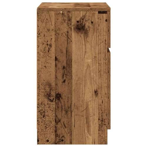 Noćni ormarić staro drvo 39x35x65 cm konstruirano drvo - Staro drvo 1 Cijena