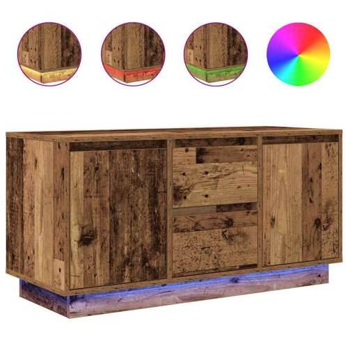 TV ormarići s LED svjetlima 2 kom boja drva 100x41x50 cm - Staro drvo 1 100 cm Cijena