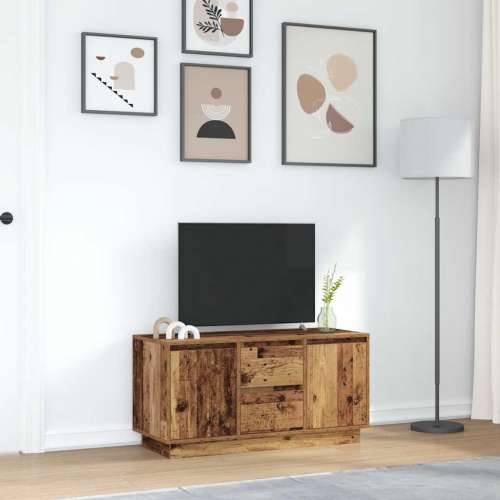 TV ormarići s LED svjetlima 2 kom boja drva 100x41x50 cm - Staro drvo 1 100 cm Cijena