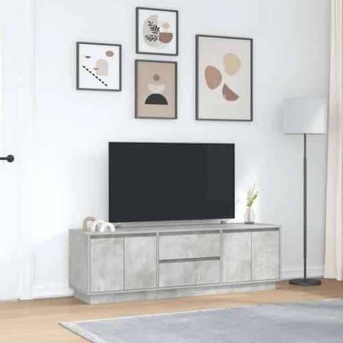 TV ormarić s LED svjetlima siva boja betona 160,5x41x50 cm - Beton siva 1 160.5 cm Cijena