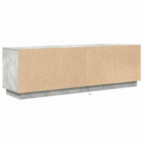 TV ormarić s LED svjetlima siva boja betona 160,5x41x50 cm - Beton siva 1 160.5 cm Cijena