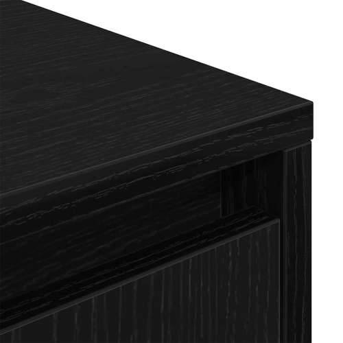 TV ormarić s LED svjetlima crni hrast 193,5x41x50 cm - Crni hrast 1 193.5 cm Cijena