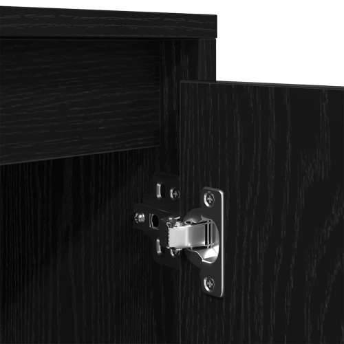 TV ormarić s LED svjetlima crni hrast 193,5x41x50 cm - Crni hrast 1 193.5 cm Cijena