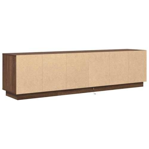 TV ormarić s LED svjetlima boja smeđeg hrasta 193,5x41x50 cm - Smeđi hrast 1 193.5 cm Cijena