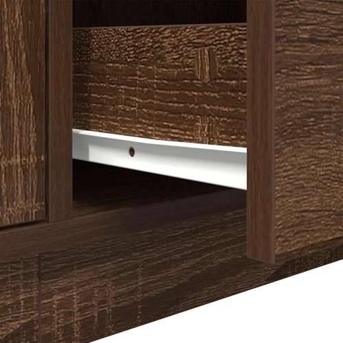 TV ormarić s LED svjetlima boja smeđeg hrasta 193,5x41x50 cm - Smeđi hrast 1 193.5 cm Cijena