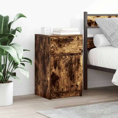 Noćni ormarići 2 kom 39x35x65 cm konstruirano drvo - Dimljeni hrast 2 Cijena