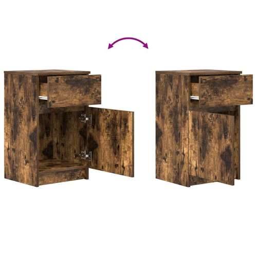 Noćni ormarići 2 kom 39x35x65 cm konstruirano drvo - Dimljeni hrast 2 Cijena