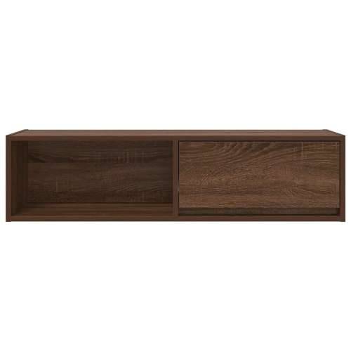 TV ormarić boja Smeđi hrasta 100x31x25,5cm od konstruirano drvo - Smeđi hrast 1 100 cm Cijena