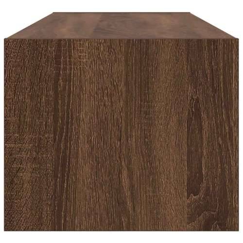 TV ormarić boja Smeđi hrasta 100x31x25,5cm od konstruirano drvo - Smeđi hrast 1 100 cm Cijena