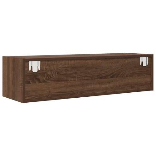 TV ormarić boja Smeđi hrasta 100x31x25,5cm od konstruirano drvo - Smeđi hrast 1 100 cm Cijena