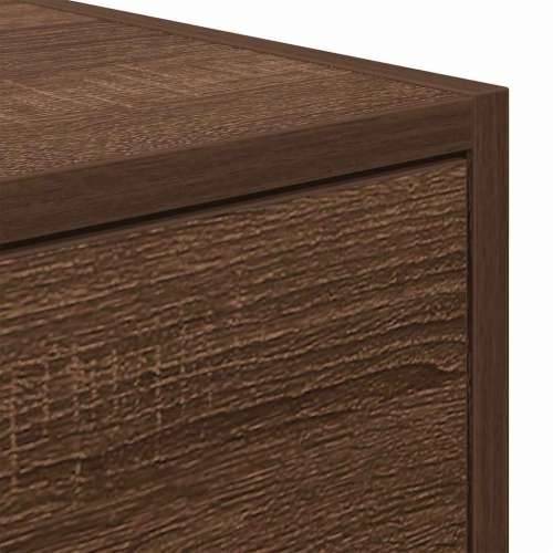 TV ormarić boja Smeđi hrasta 100x31x25,5cm od konstruirano drvo - Smeđi hrast 1 100 cm Cijena