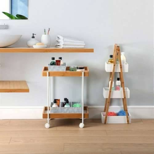 Kupaonska Polica Versa Bambus Drvo MDF Drvo MDF/Bambus (18 x 81 x 30 cm) Cijena