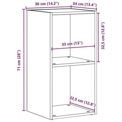 LP Kutija za pohranu crni hrast 71x34x36 cm izrađeno drvo - Crni hrast 1 Cijena