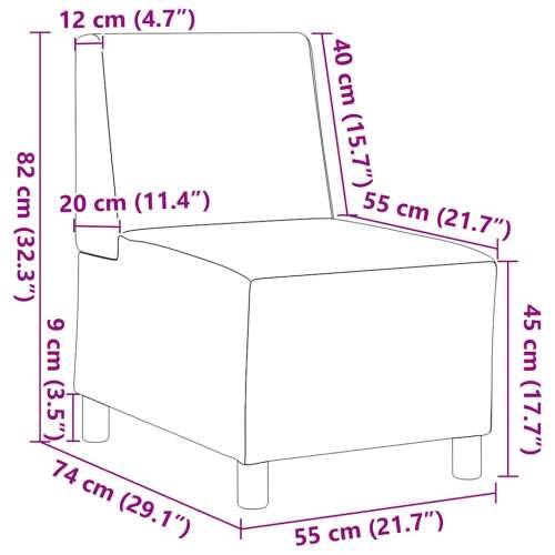 Kauč fotelja tamnosiva 55 cm kovrčava tkanina nalik vuni - Tamno siva Cijena