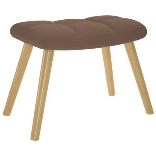 Stolica za opuštanje s tabureom od tkanine smeđa - Smeđa 1 with stool Cijena