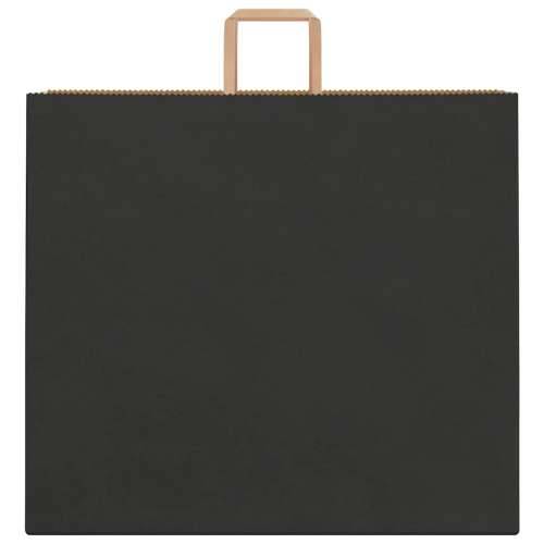 Papirnate vrećice 250 kom s ručkama crne 54x15x49 cm - Crna 54 x 15 x 49 cm 250 Cijena