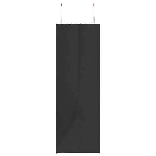 Papirnate vrećice 250 kom s ručkama crne 54x15x49 cm - Crna 54 x 15 x 49 cm 250 Cijena