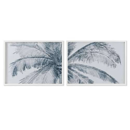 Slika Home ESPRIT Plava Bijela Dlanovi Mediteran 80 x 2 x 60 cm (2 kom.) Cijena