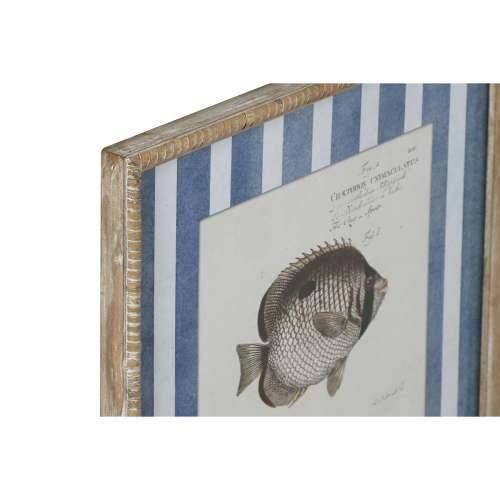 Slika Home ESPRIT Plava Riba 40 X 2,5 X 55 cm (4 kom.) Cijena