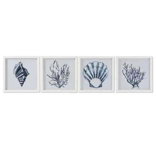 Slika Home ESPRIT Plava Bijela Mediteran 35 x 2 x 35 cm (4 kom.) Cijena