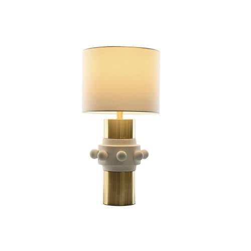 Stolna svjetiljka Home ESPRIT Bijela zlatan 50 W 220 V Cijena