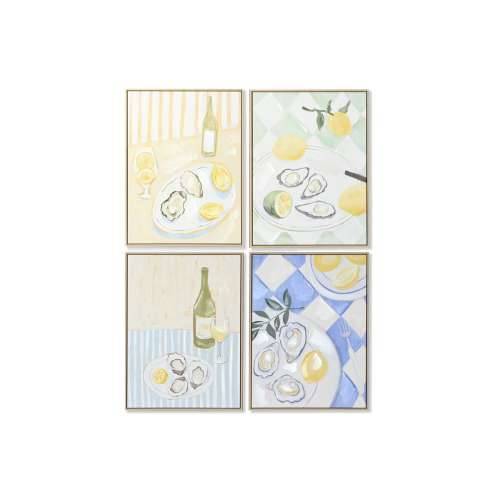 Slika Home ESPRIT Rumena Plava Mediteran 60 x 4 x 80 cm (4 kom.) Cijena