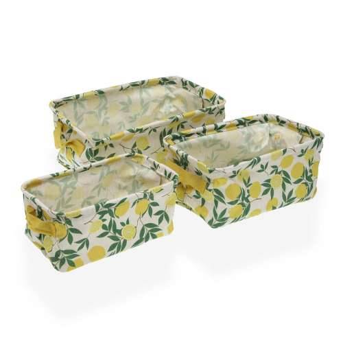 Set košara Versa 18 x 14 x 28 cm Limun Cijena