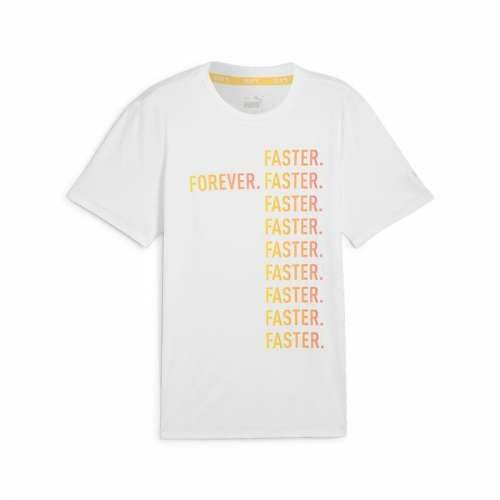 Sportska Majica Kratkih Rukava Puma Run Favorites Forever Faster Bijela Cijena