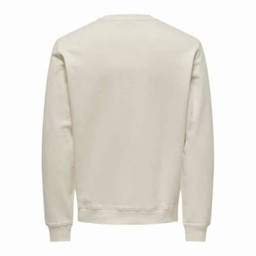 Muška Majica bez Kapuljače Only & Sons Onsdan Unshed Reg Crew Neck Bijela Cijena
