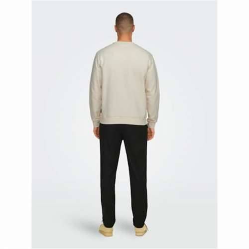 Muška Majica bez Kapuljače Only & Sons Onsdan Unshed Reg Crew Neck Bijela Cijena