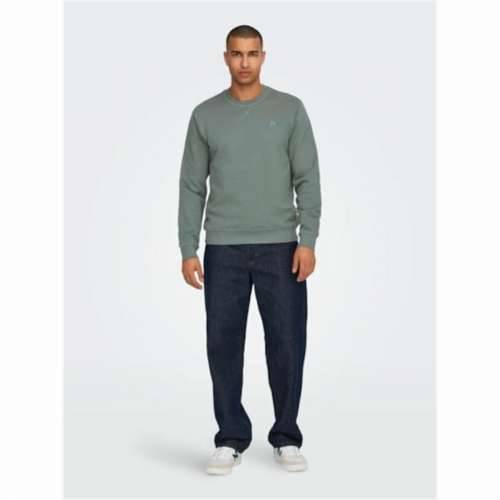 Muška Majica bez Kapuljače Only & Sons Onsdan Unshed Reg Crew Neck Tamnozelena Cijena