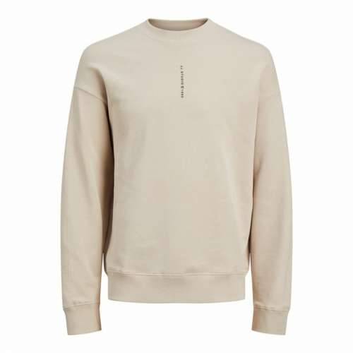 Muška Majica bez Kapuljače Jack & Jones Jjmicah Neck Moonbeam Bijela Cijena