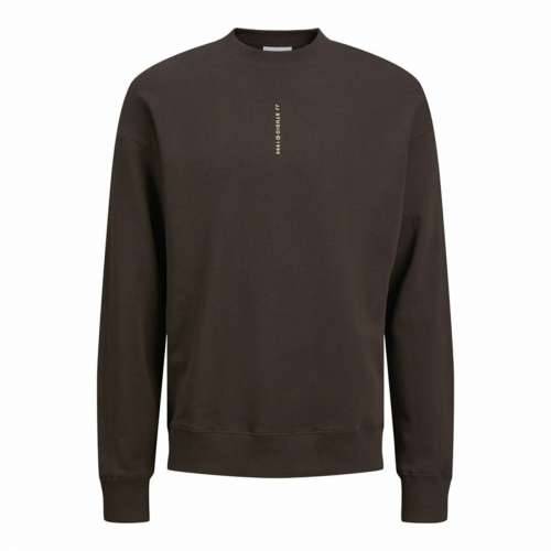 Muška Majica bez Kapuljače Jack & Jones Jjmicah Neck Mulch Smeđa Cijena
