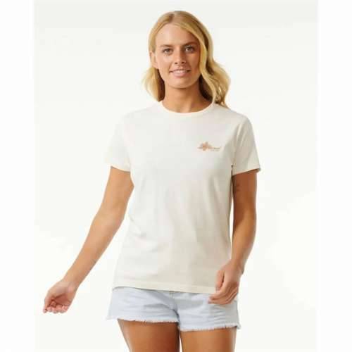 Ženska Majica Kratkih Rukava Rip Curl Wild Bloom Bijela Cijena