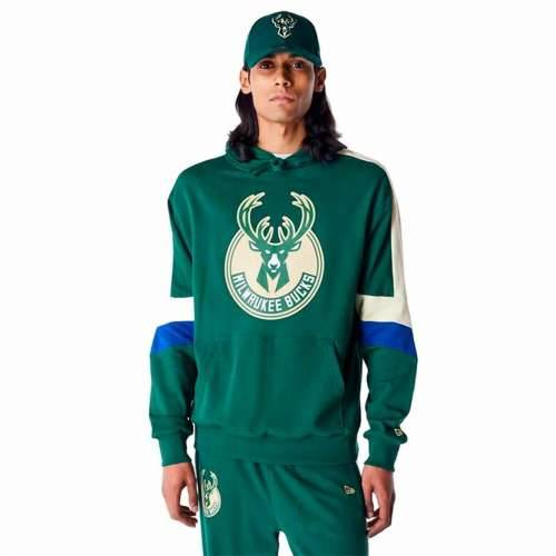 Muška Majica s Kapuljačom New Era COLOUR BLOCK OS Milwaukee Bucks Cijena