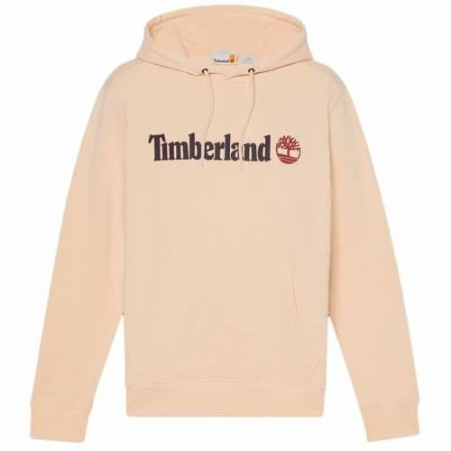Muška Majica s Kapuljačom Timberland Kennebec River Linear Logo Bež Cijena