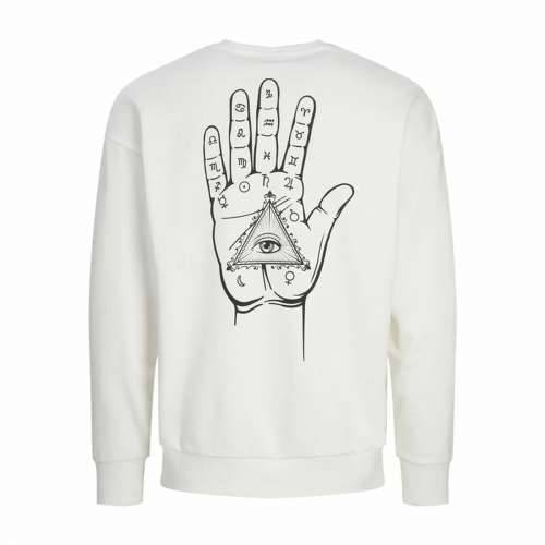 Muška Majica bez Kapuljače Jack & Jones Jjmystic Bijela Smeđa Cijena