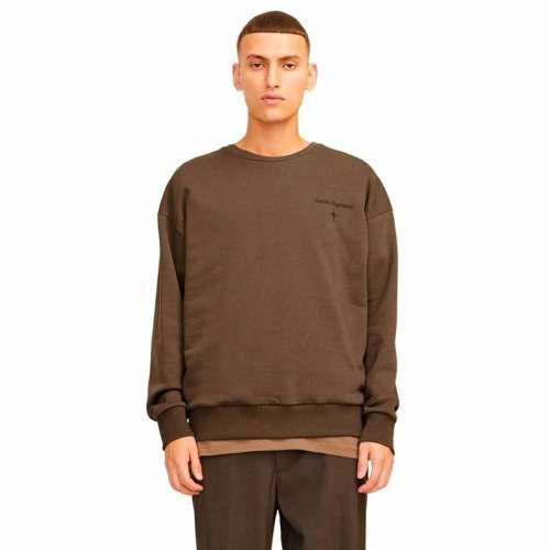 Muška Majica bez Kapuljače Jack & Jones Jjmystic Bijela Smeđa Cijena