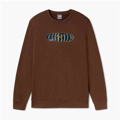 Muška Majica bez Kapuljače Puma Essentials+ Graphic Crew Fl Hombre Smeđa Cijena
