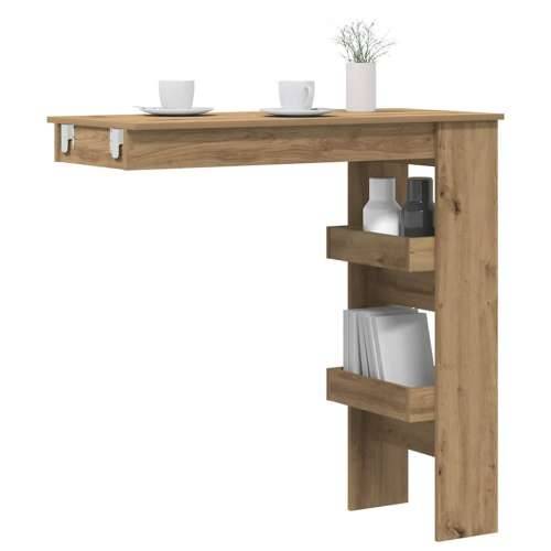 Zidni barski stol Artisan hrast 102x45x103,5 cm izrađeno drvo - hrast artisan 1 Cijena