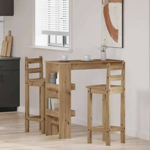 Zidni barski stol Artisan hrast 102x45x103,5 cm izrađeno drvo - hrast artisan 1 Cijena