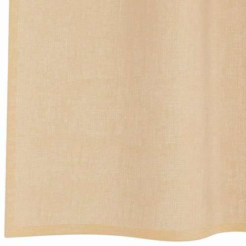 Voile zavjese s petljama 2 kom pijesak 140x175 cm - Pijesak 140 x 175 cm 1 s petljama Cijena