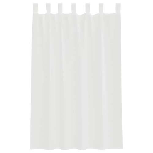 Voile zavjese s petljama 2 kom bijele 140x175 cm - Bijela 140 x 175 cm 1 s petljama Cijena