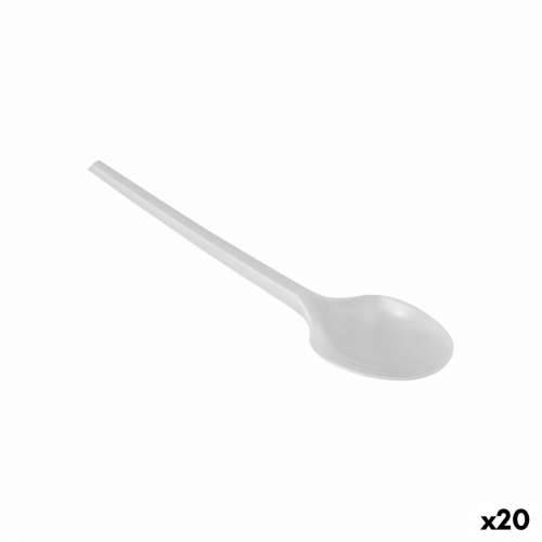 Set Žlica Algon Za višekratnu uporabu Bijela 20 kom. 12,5 cm Cijena