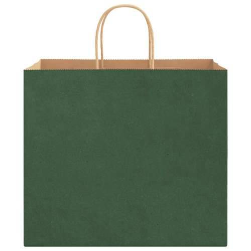 Papirnate vrećice 50 kom s ručkama zelene 32x22x28 cm - Zelena 32 x 22 x 28 cm 50 Cijena