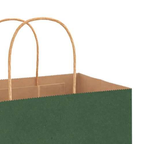 Papirnate vrećice 50 kom s ručkama zelene 32x22x28 cm - Zelena 32 x 22 x 28 cm 50 Cijena